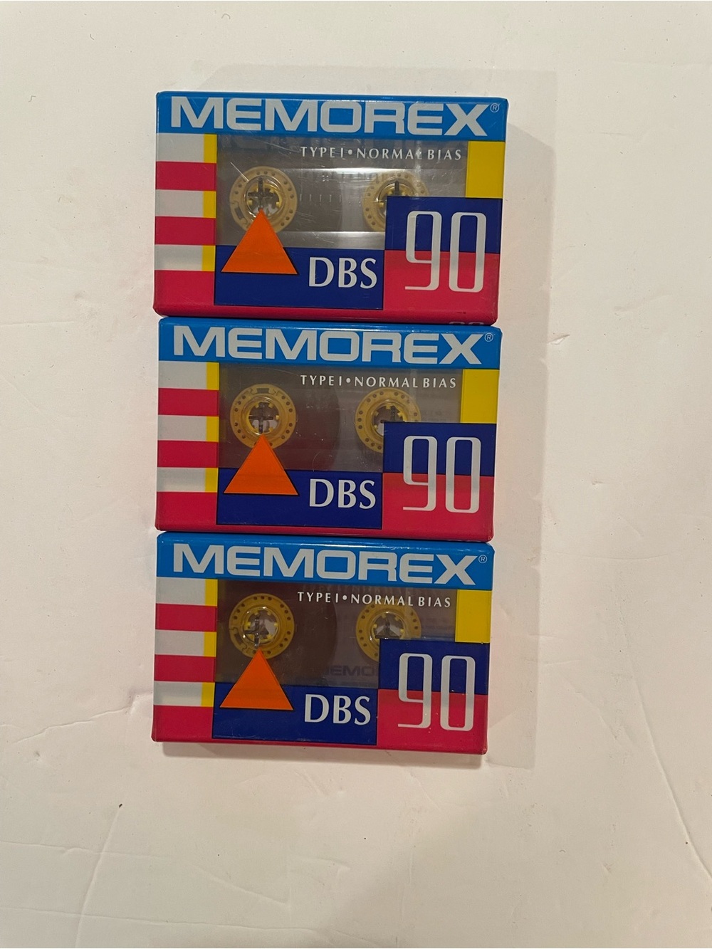 Memorex DBS 90 minute cassettes bundle of 3 new sealed